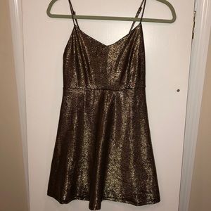 Gold dress